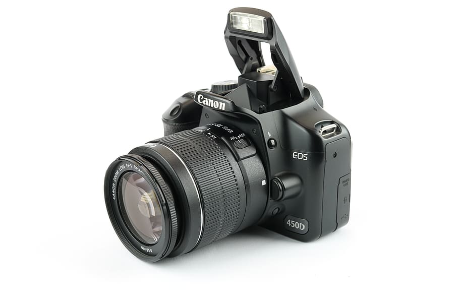 câmera digital, canon, eos, lente, flash, temas de fotografia, câmera - equipamento fotográfico, foto de estúdio, tecnologia, fundo branco
