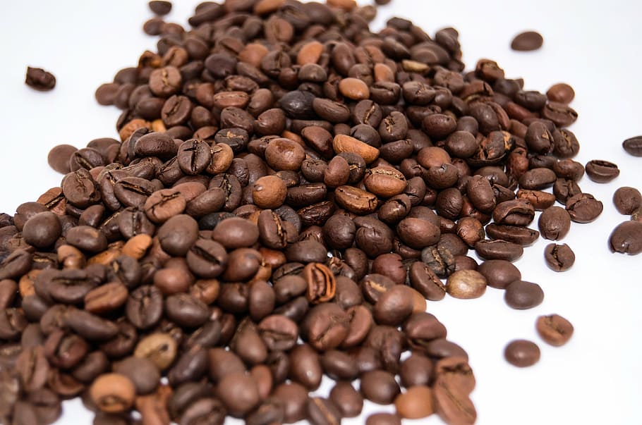 茶色のコーヒー豆, コーヒー豆, コーヒー, ドリンク, カフェイン, 醸造, コーヒーメーカー, 香り, 茶色, 豆