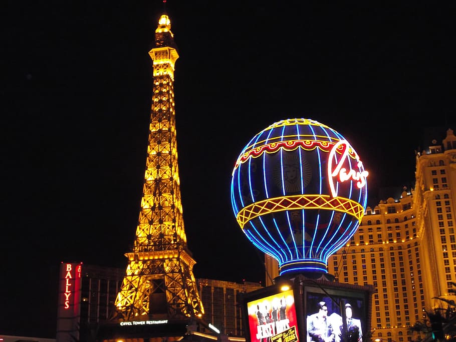 Las Vegas Strip, Eiffel Tower, Paris Hotel Casino, Attractions Editorial  Stock Photo - Image of gambling, nevada: 109560663