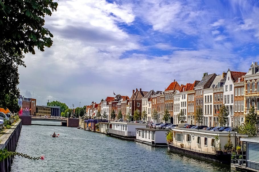 運河 建物 ミドルバーグ オランダ ヨーロッパ 風景 建物外観 建造物 建築 水 Pxfuel
