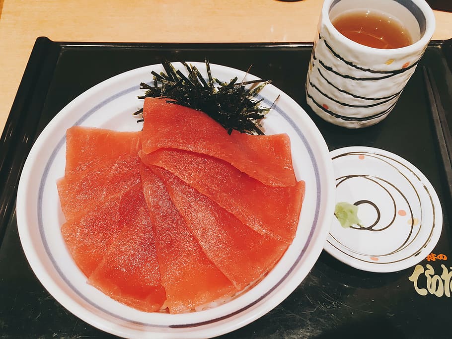 sashimi, plato, japonés, comida, japón, delicioso, crudo, restaurante, atún, Comida y bebida