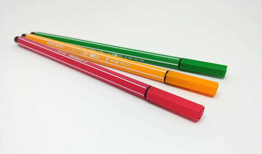 pens, school, education, leave, equipment, schreiber, stationery, felt tip pens, office accessories, office
