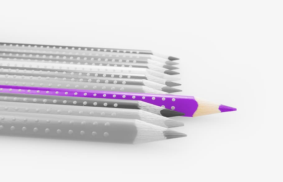 gray, purple, pen lot, pencils, colored pencils, colour pencils, pens, colorful, violet, office