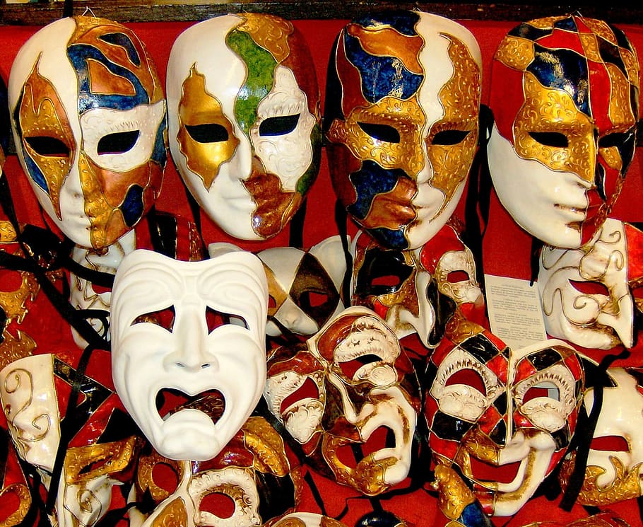 Venice, Masks, Carnival, Mask, Costume, mask - disguise, disguise, carnival - celebration event, venetian mask, cultures