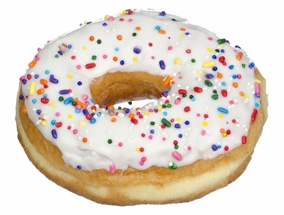 donuts, vanilla toppings, cake, pastry, sweet, sugar, unhealthy, food, fat, diet