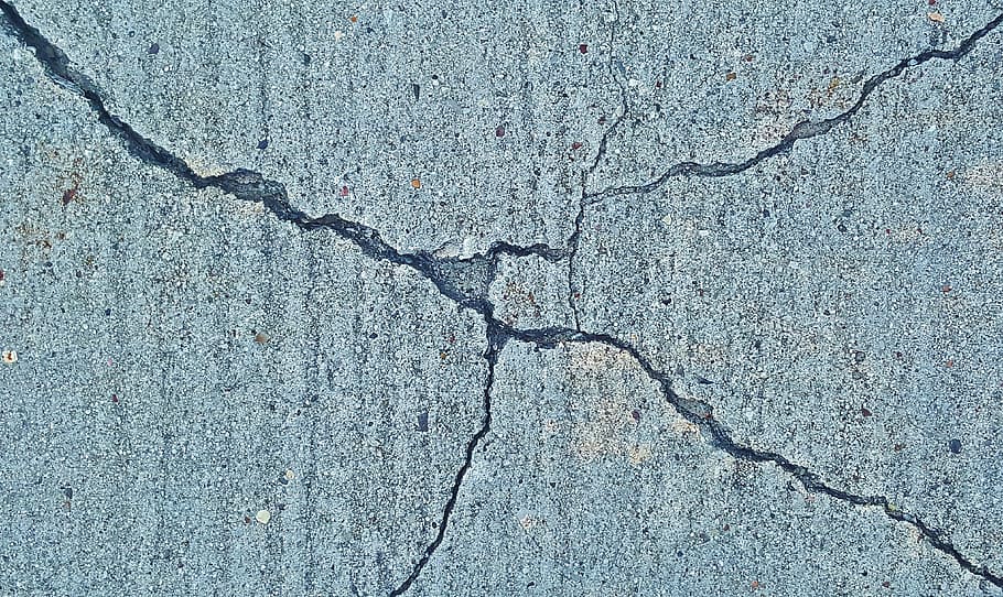 broken, grey, concrete, pavement, Cracks, Cracked, Break, Fissure, Lines, diagonal