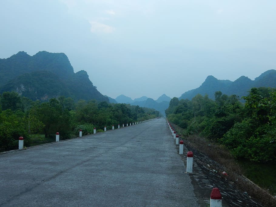 Mountains, Road, Asia, Viet Nam, mountain, the way forward, tree, nature, mountain range, outdoors