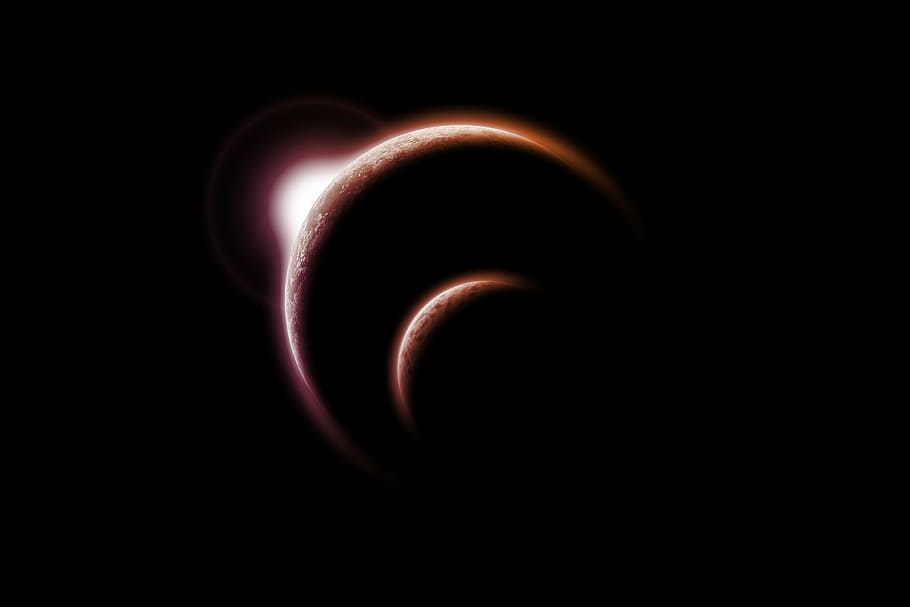 lunar eclipse photography, planet, space, abstract, astronomy, nature, black background, shape, beauty in nature, single object