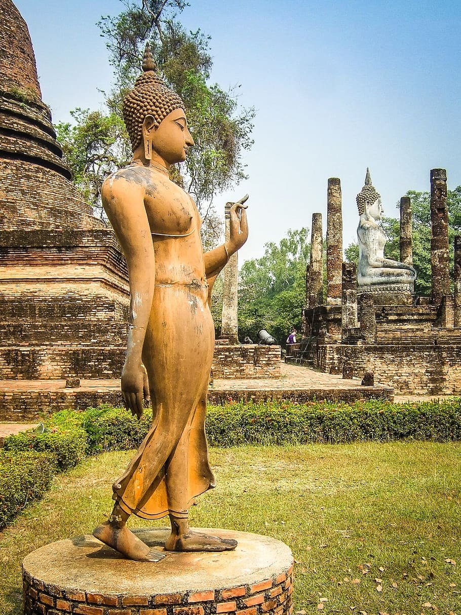 thailand, buddha, statue, temple, asia, buddhism, religion, religious, thai, travel