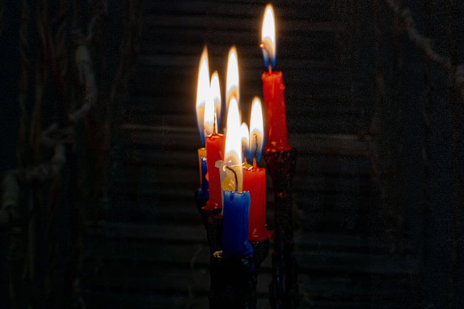 candlelight, candle, flame, lights, religion, chanukah, jewish, hanukkah, celebration, burning