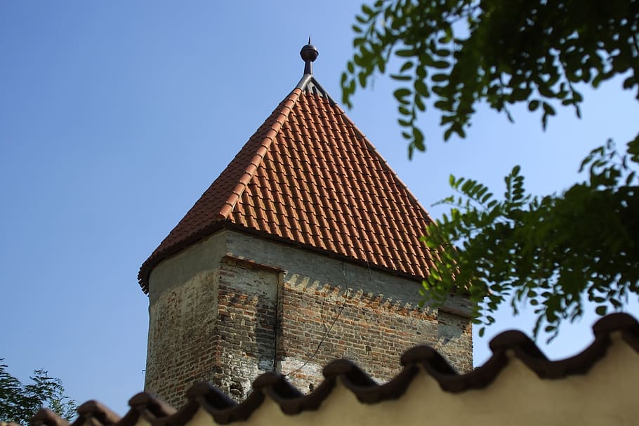 torre da cidade, torre fedorenta, prisão, detenção, câmara de tortura, historicamente, velho, tijolo, alvenaria, bavaria