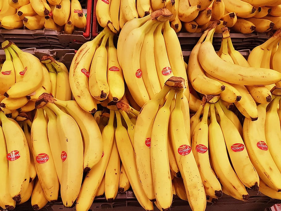 ripe bananas, banana, food, healthy, eating, meal, fresh, dinner, vegetable, organic