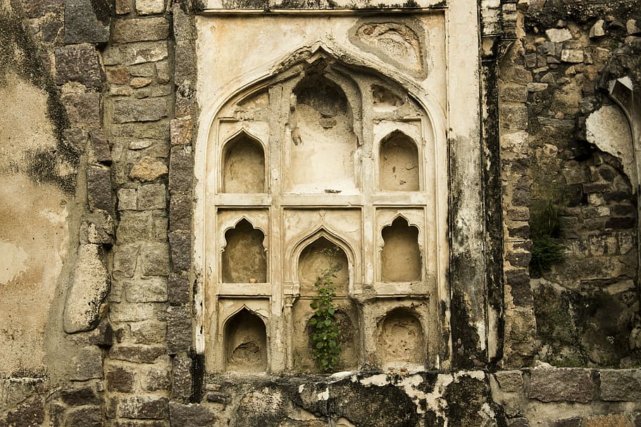 ruins altar, empty, slots, architecture, old, stone, ancient, building, historic, antique