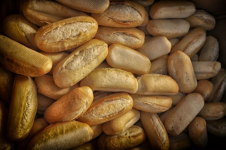 bunch of bread, bread, food, bakery, gastronomy, nutrition, soft bread, food and drink, large group of objects, healthy eating