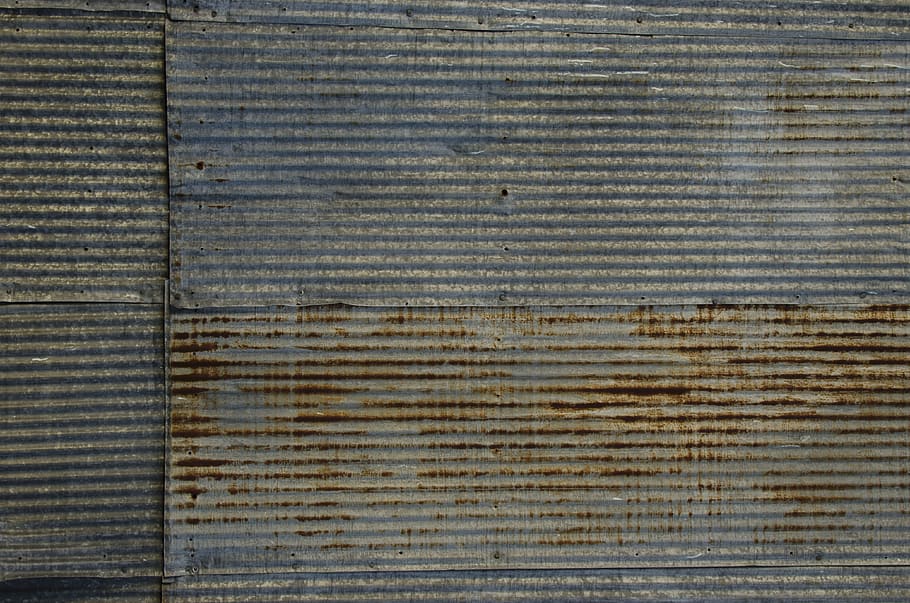 wall, rusty, iron sheets, old, full frame, backgrounds, pattern, textured, metal, wall - building feature