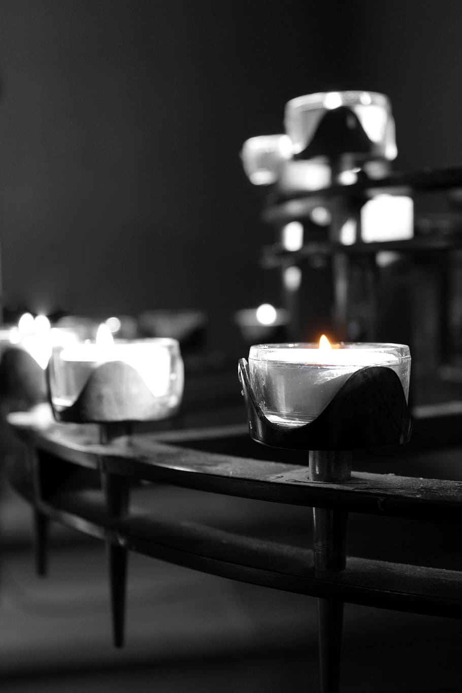 tealight, 양초, 티 라이트, 왁스, 촛불, 빛, 불꽃, 왁스 캔들, 신앙, 교회에