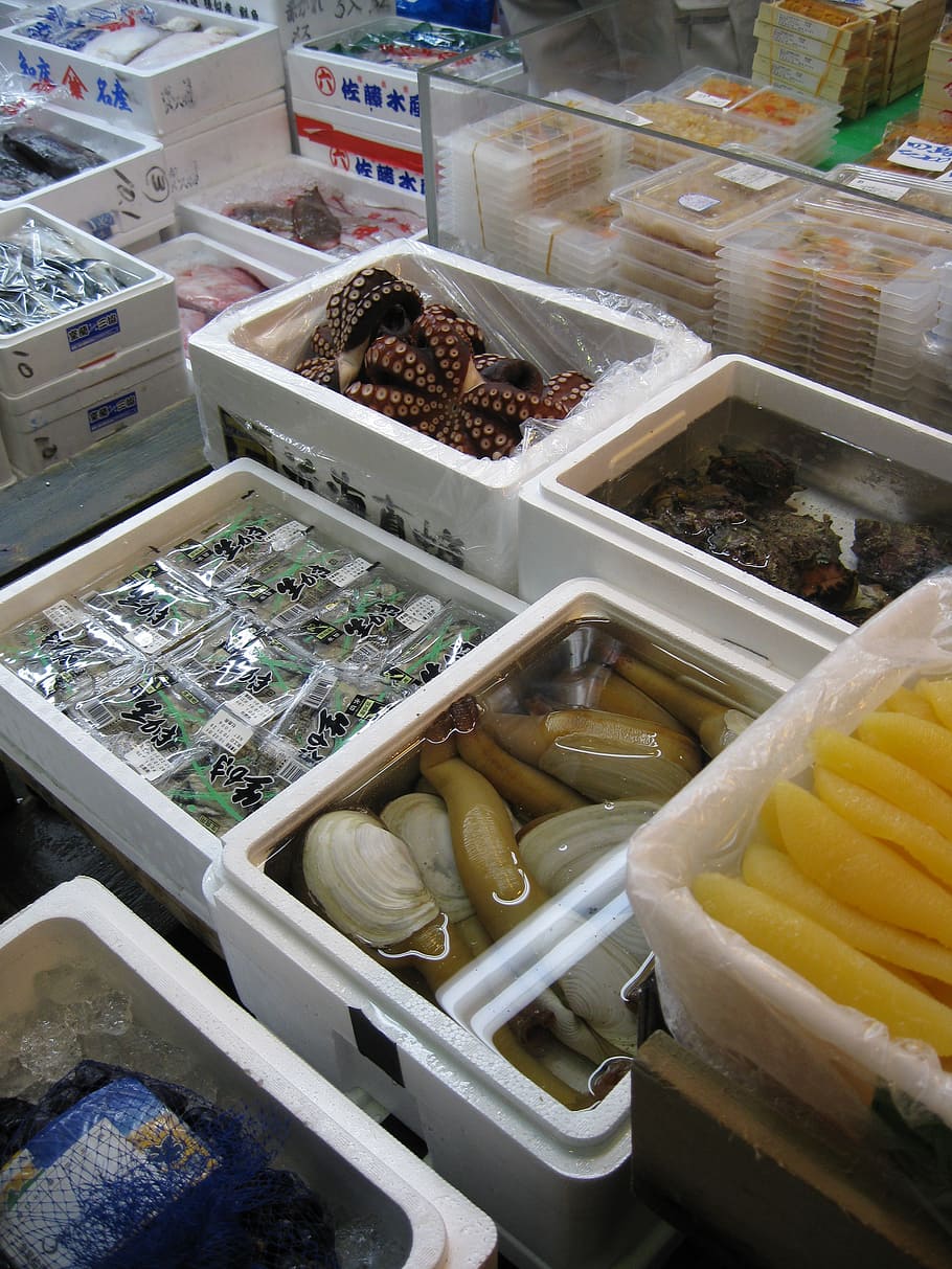market, fish, japan, tokyo, tsukiji, tourist, attraction, japanese, choice, variation