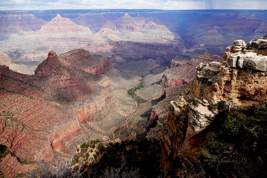 Grand Canyon, Arizona, formação rochosa, rocha, paisagens - natureza, cena tranquila, cena não urbana, paisagem, montanha, objeto de rocha