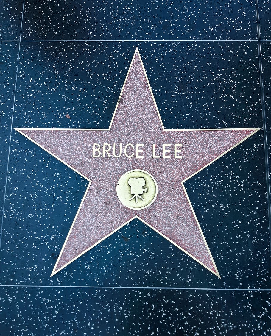 walk, fame, us, Walk Of Fame, Bruce Lee, Los Angeles, america, california, hollywood, star