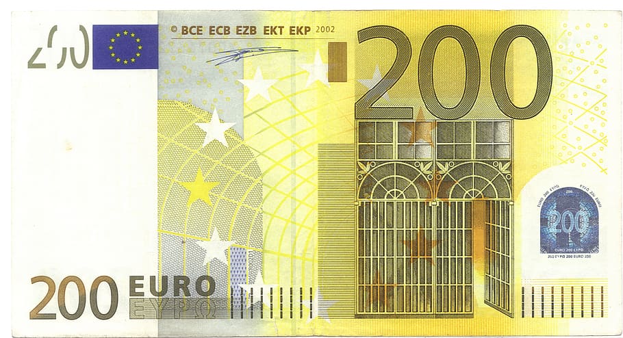 euro, europa, billete, dinero, riqueza, unión europea, 200 euros, 200, papel moneda, negocios