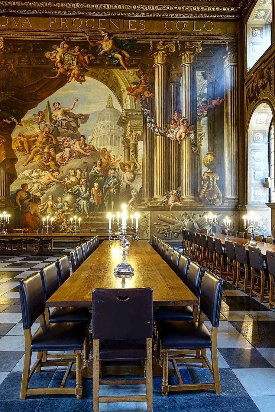 painted hall, hall, greenwich, maritime museum, heritage, masterpiece, painted, unesco, architecture, seat