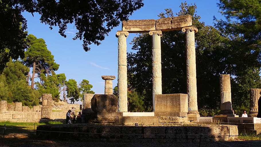 greece, olympia, olympic games, sport, playing venues, olympia ruins, famous Place, architecture, history, architectural Column