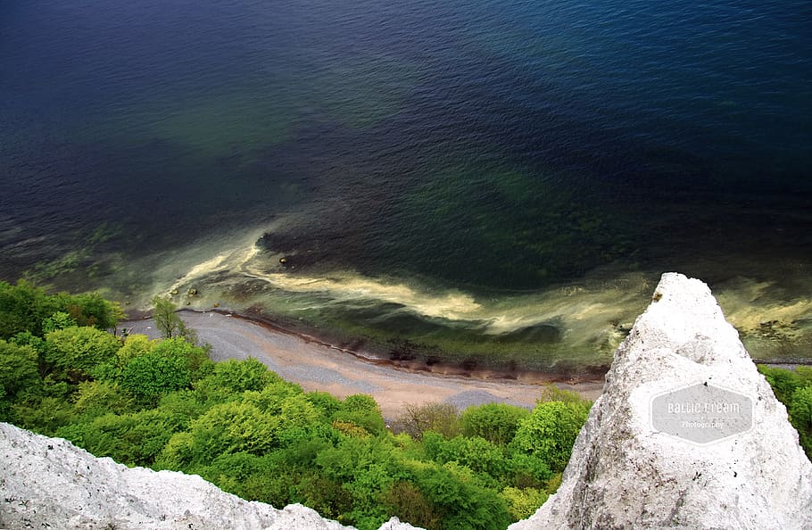 white cliffs, rügen, coast, baltic sea, sea, water, nature, mecklenburg western pomerania, island, cliffs