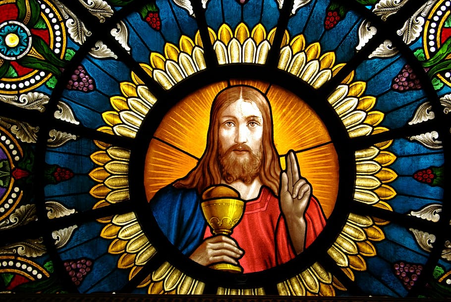 jesus christ, graphic, illustration, altar window, delsbo, church, jesus, religion, spirituality, stained Glass