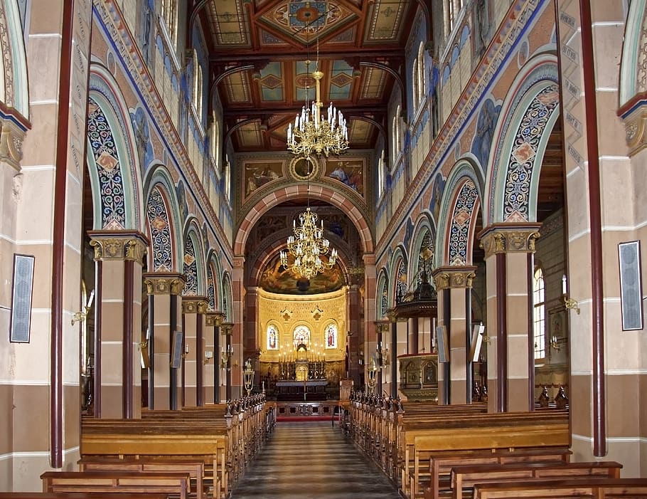 Letonia, Liepāja, catedral de San José, nave, iglesia, arquitectura, religión, estados bálticos, lugar de culto, estructura construida