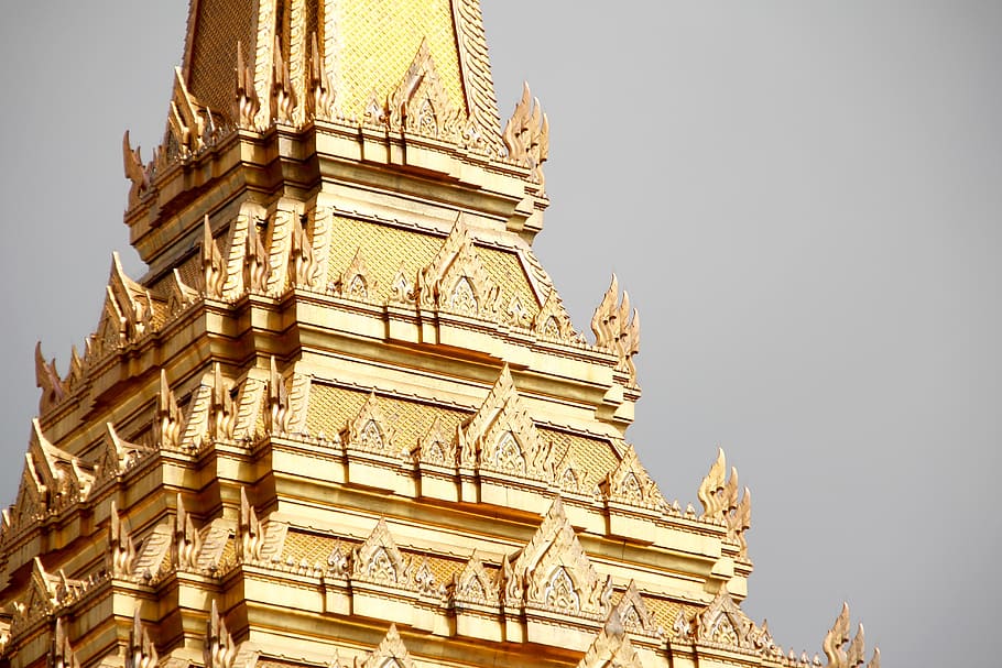 thailand, bangkok, temple, gold, asia, palace, building, architecture, thai, southeast