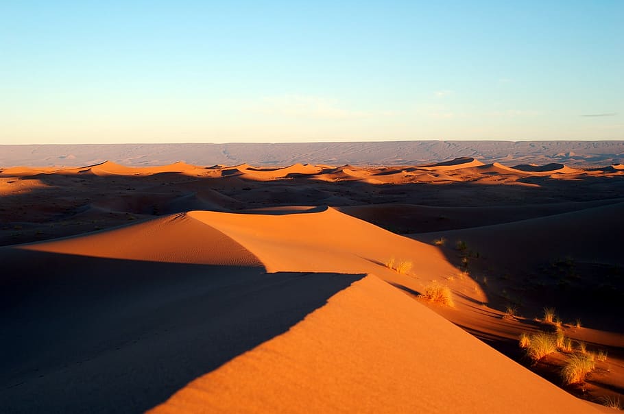 fotografía, desierto, puesta de sol, Marruecos, África, arena, soledad, pacífico, paisaje, naturaleza