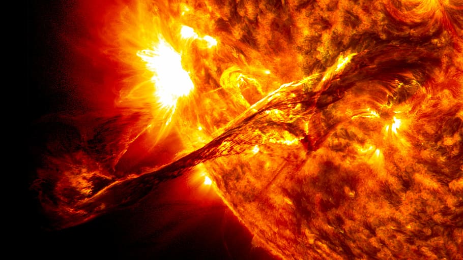 solar prominence eruption, Solar Prominence, Eruption, public domain, sol, solar system, space, sun, universe, fire - Natural Phenomenon