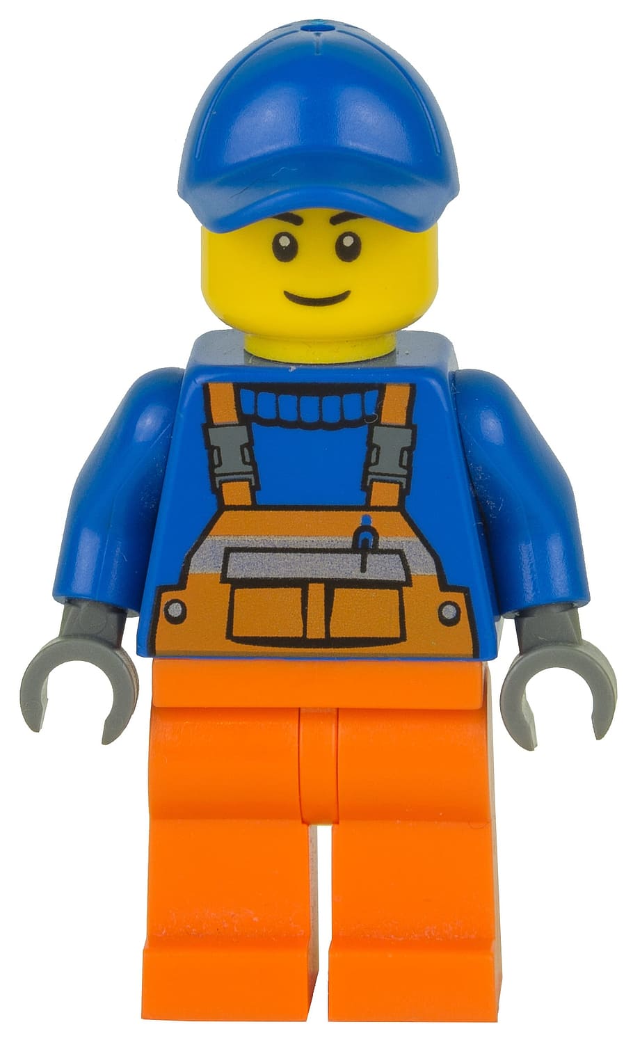 Lego, Estatueta, Dustman, chapelaria, capacete, cortar, brinquedo, meninos, capacete de trabalho, fundo branco