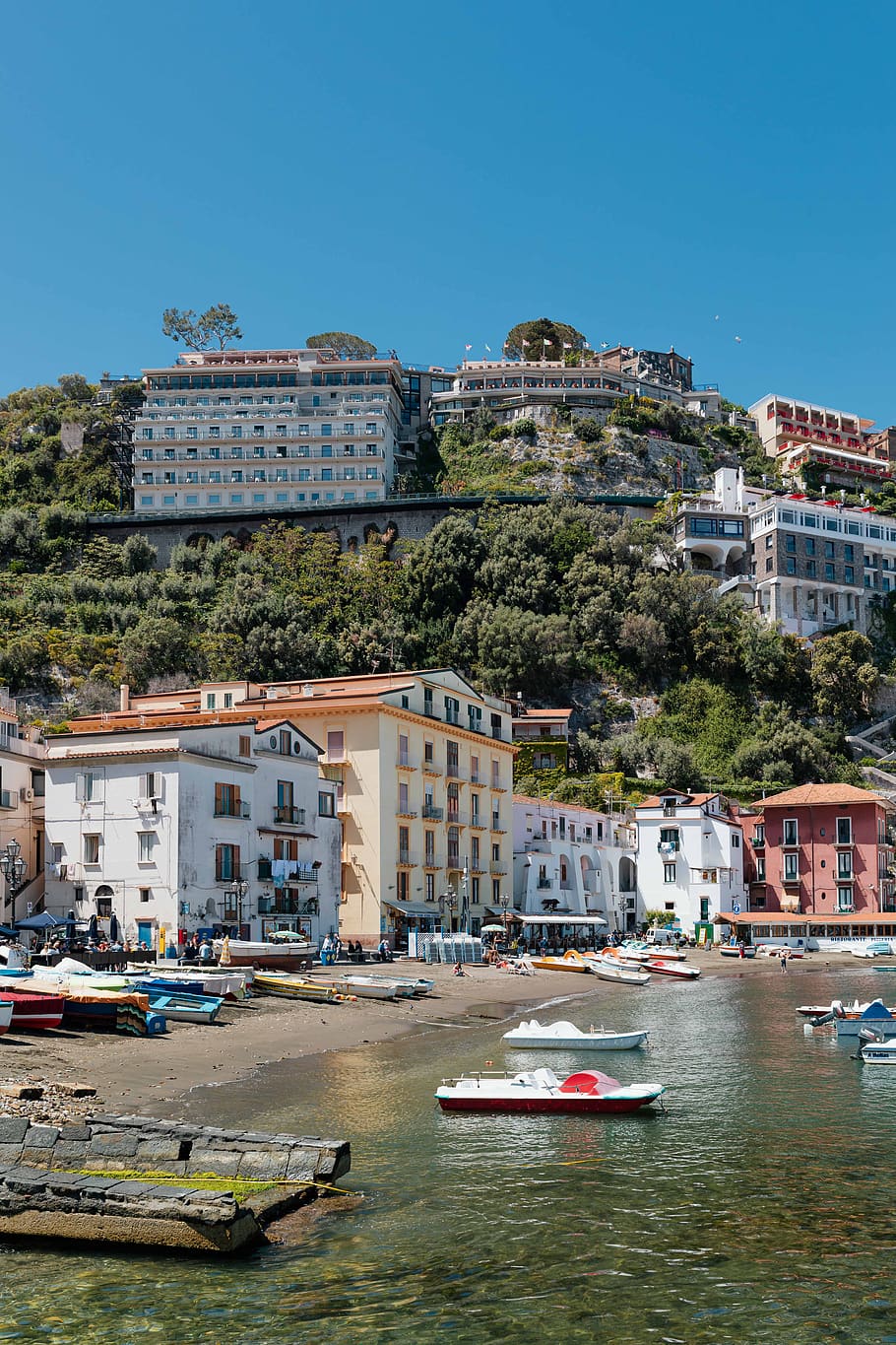 Italia, Eropa, biaya, amalfi, perjalanan, campania, Laut Tyrrhenian, Sorrento, kapal laut, eksterior bangunan