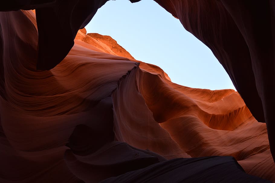 arizona, antelope canyon, sandstone, rock formation, rock, rock - object, geology, solid, beauty in nature, travel destinations