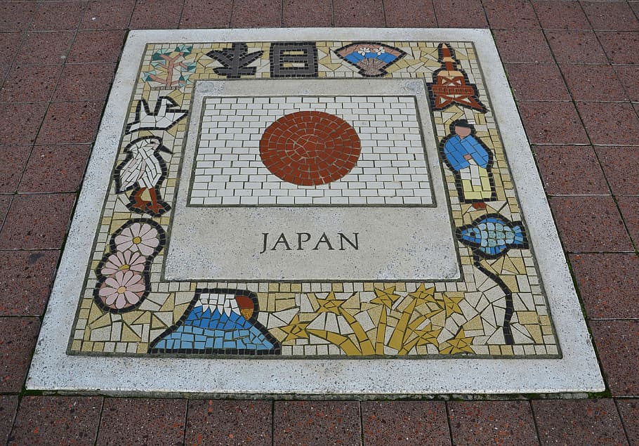 Japón, equipo, emblema, bandera, emblema del equipo de Japón, fútbol, ​​fútbol, ​​deporte, icono, nación