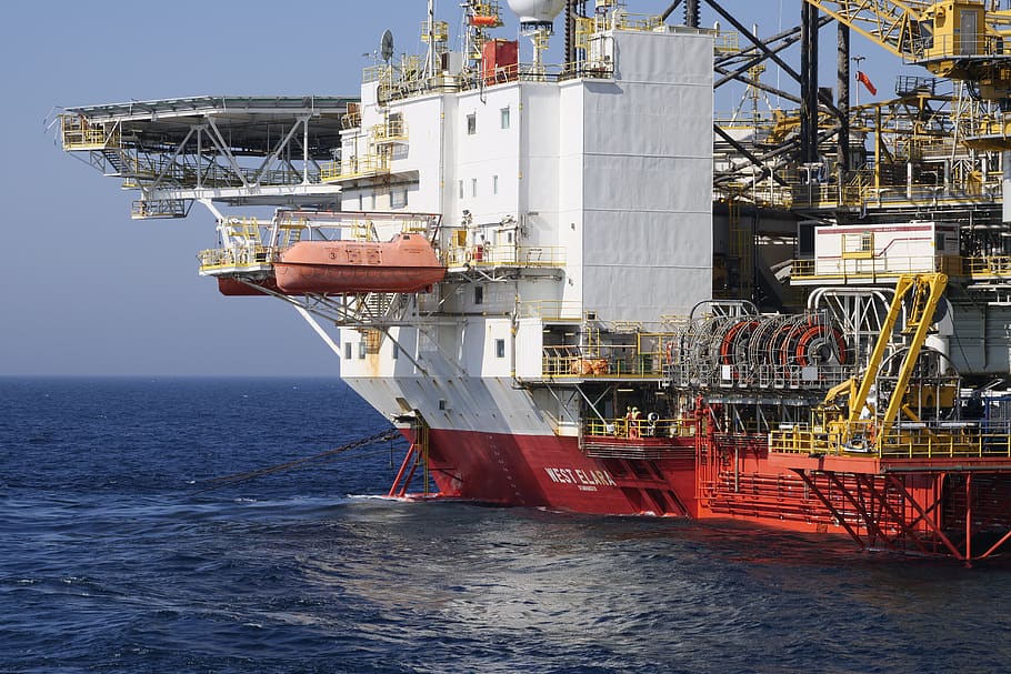 industry, technology, petrochemical industry, offshore, west elara, helicopter deck, oil, north sea, equipment, rig