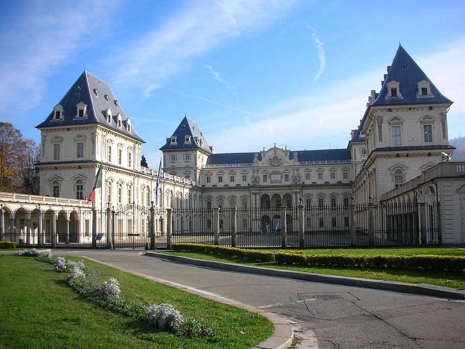 Kastil Valentino, Turin, arsitektur, bangunan, kastil, foto, domain publik, langit, Tempat terkenal, bangunan Eksterior