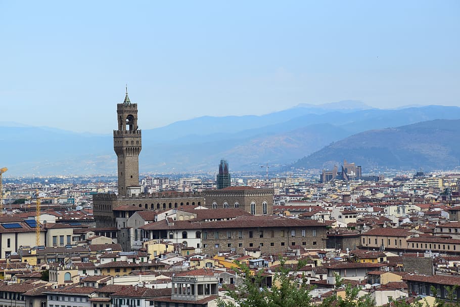 landscape, florence, tuscany, italy, duomo, building exterior, architecture, built structure, city, building