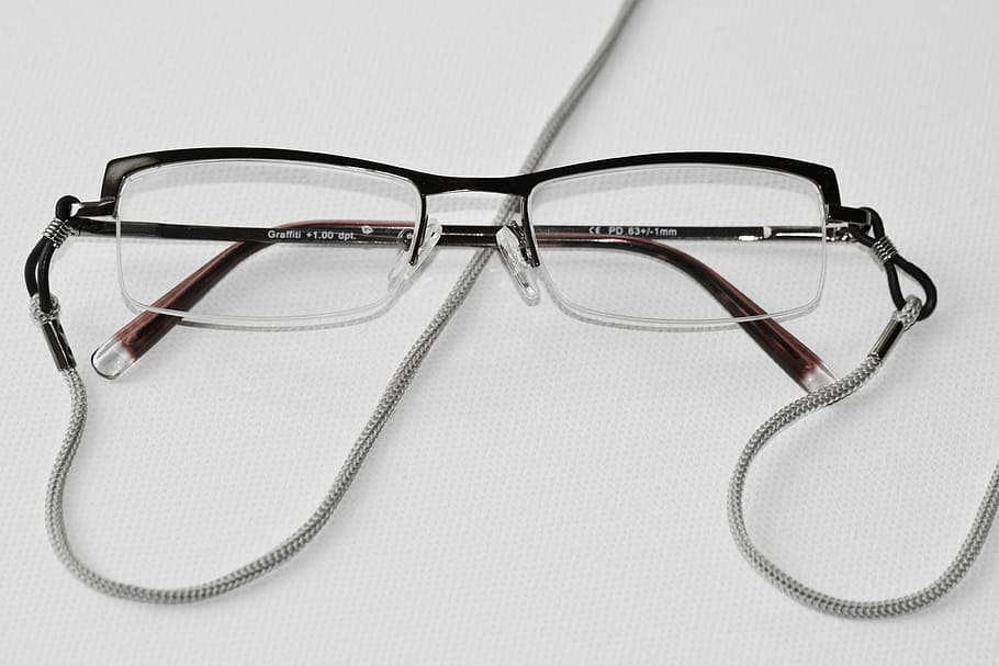 óculos de armação preta, óculos, óculos de leitura, ver, óculos e oculistas, acuidade visual, oftalmologista, lentes, pulseira, armação de óculos