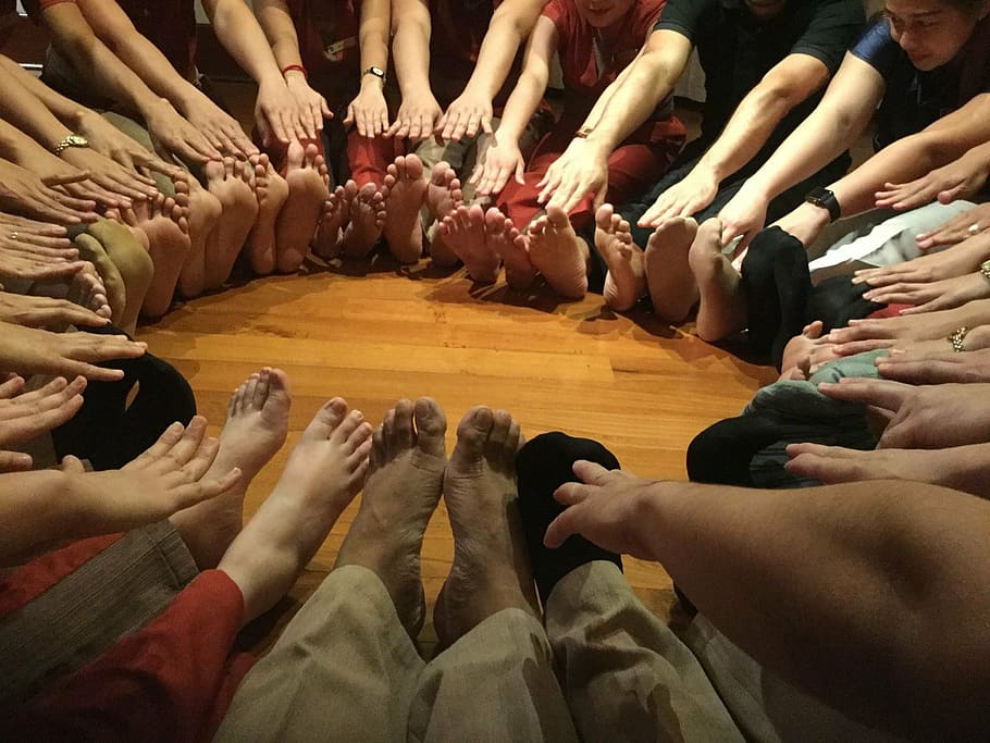 feet, people, team, person, foot, spa, legs, human hand, human body part, indoors