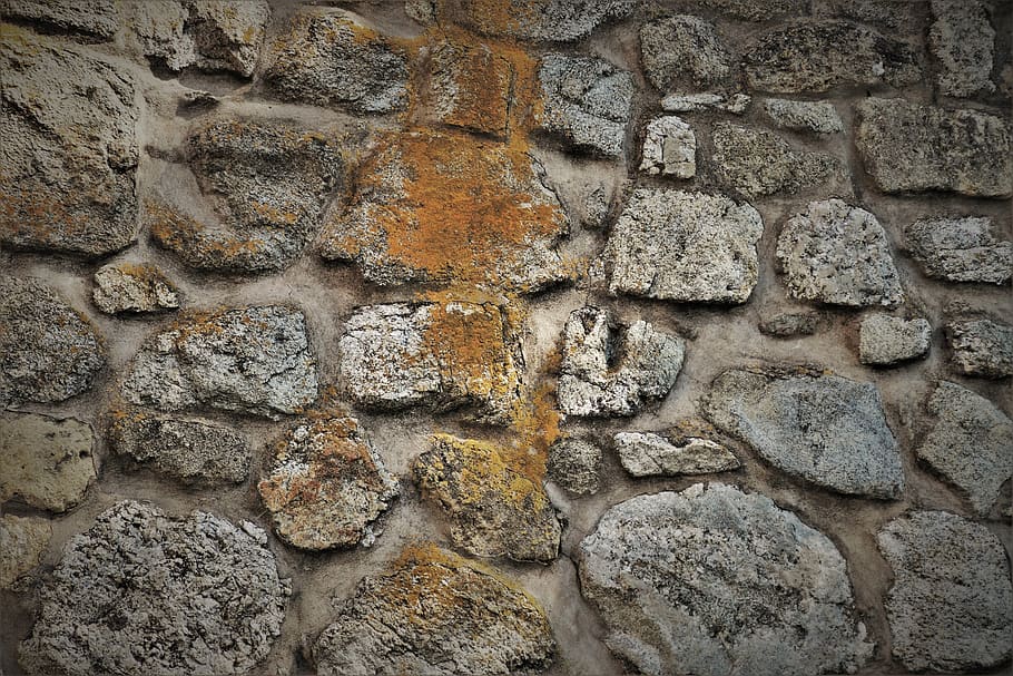 dinding batu, dinding, keras, pola, bengkok, kelabu, latar belakang, benteng, batu, blok