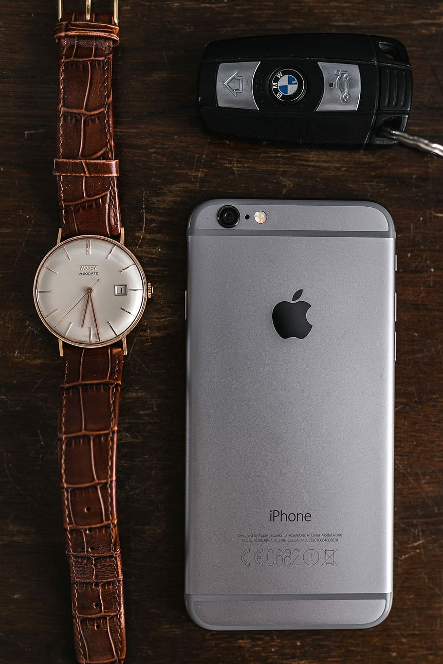 jam tangan, coklat, dompet kulit, Apple iPhone 6, Vintage, kulit, dompet, teknologi, iphone, iphone 6