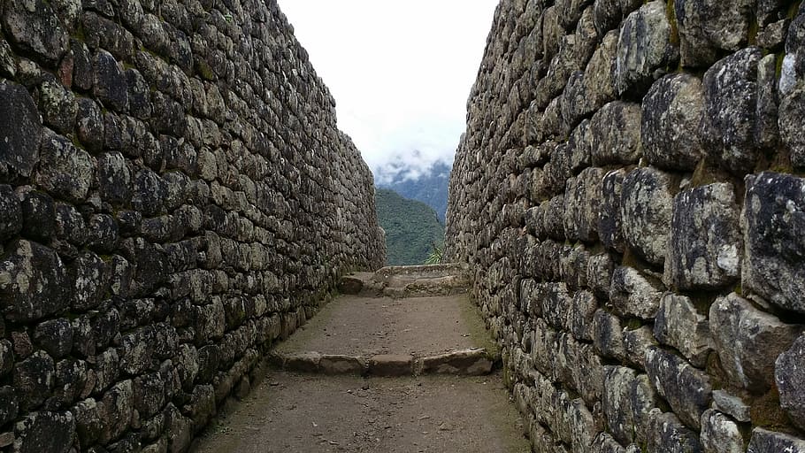 stone wall, inca, machu picchu pixar, architecture, built structure, sky, history, day, nature, the past