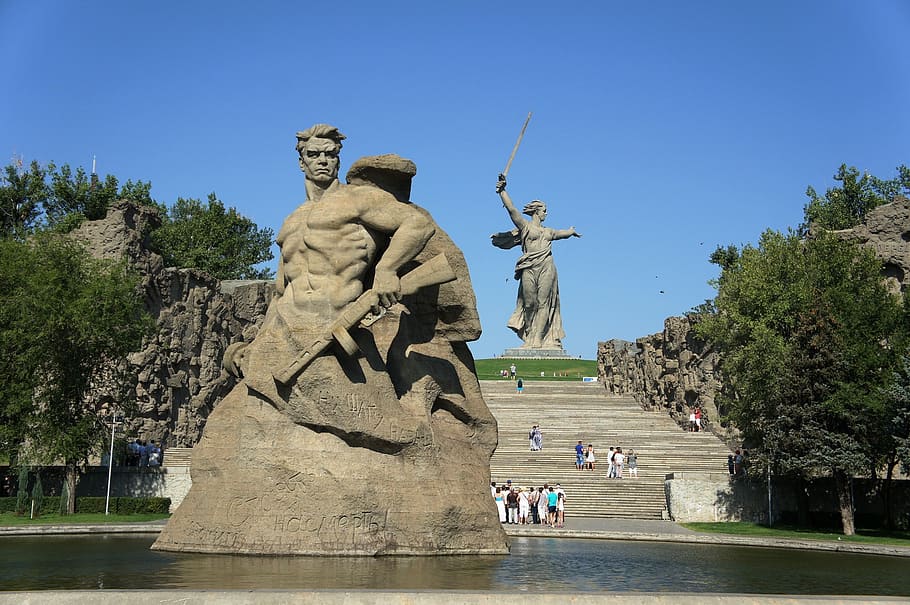 Monument Birthplace Russia Volgograd Mother Motherland Statue