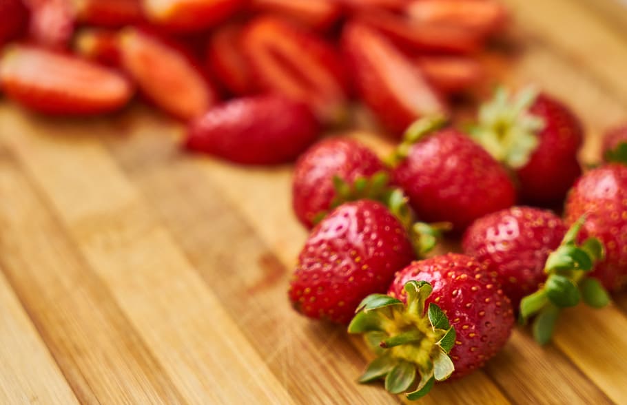 strawberry, red, fruit, macro, nature, beautiful, healthy, fresh, fruit garden, background