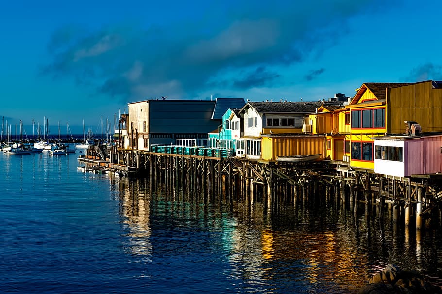 photography of house, Photography, House, fisherman's wharf, monterey, california, boating, boat, pier, scenic