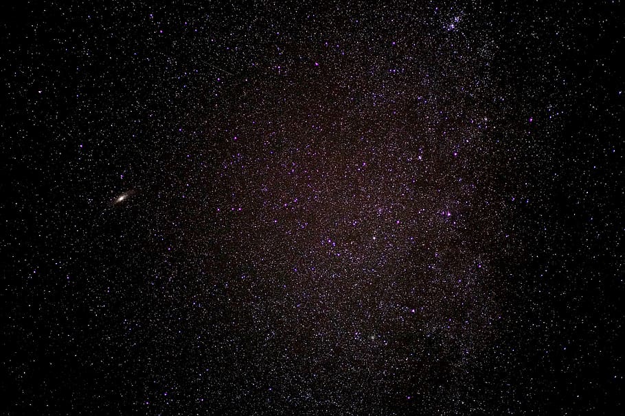 黒, 白, 銀河, 星空, 星, アンドロメダ, アンドロメダ星雲, 銀河m 31, アンドロメダ銀河, 大型アンドロメダベル