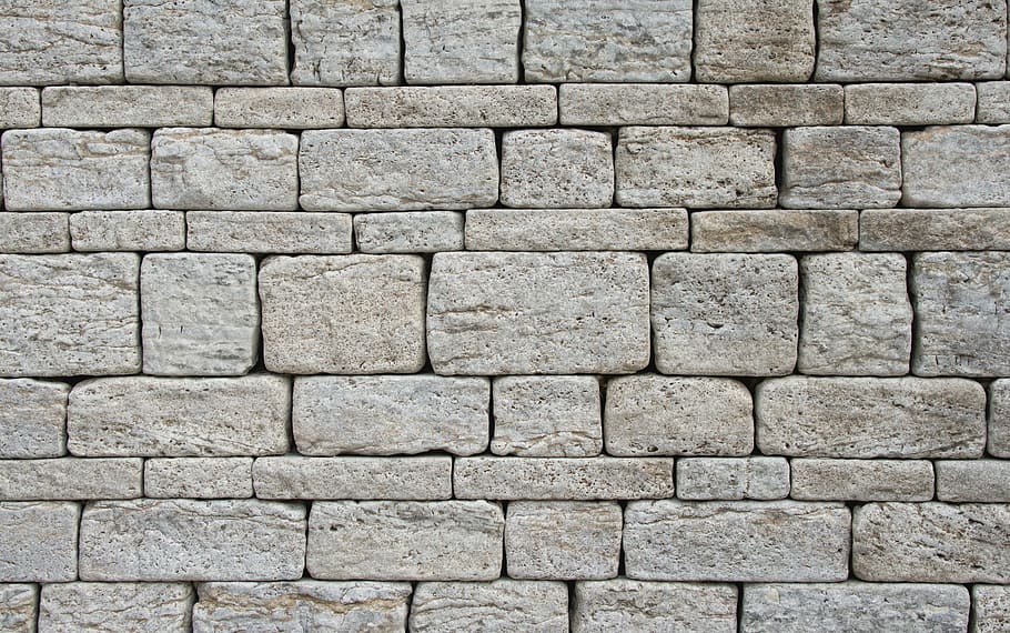pared de ladrillo gris, pared, muro de piedra, piedras, ladrillos, estructura, pared de ladrillo, edificio, casa, fondo