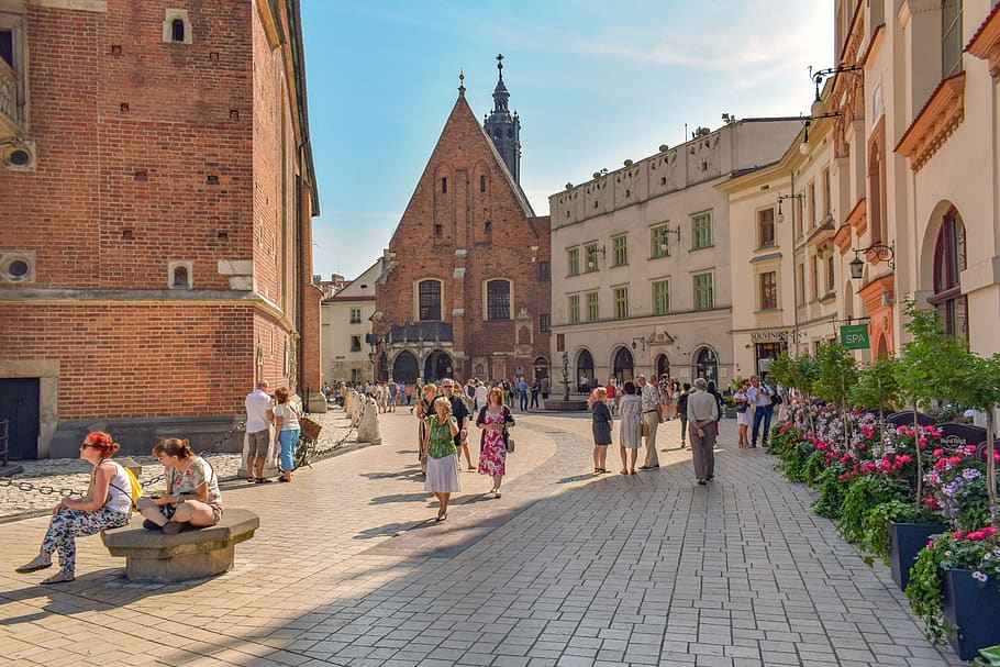 krakow, town, square, city, architecture, europe, tourism, old city, unesco heritage, church